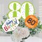Big Dot of Happiness 80th Birthday - Cheerful Happy Birthday - Colorful Eightieth Birthday Party Centerpiece Sticks - Table Toppers - Set of 15